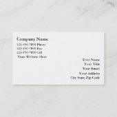 Cartes d'entreprise immobilière (Dos)