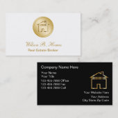 Cartes d'entreprise immobilière (Devant / Derrière)