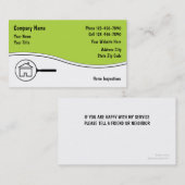 Cartes d'entreprise immobilière (Devant / Derrière)