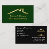 Cartes d'entreprise immobilière (Devant / Derrière)