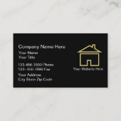 Cartes d'entreprise immobilière (Dos)