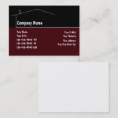 Cartes d'entreprise immobilière (Devant / Derrière)