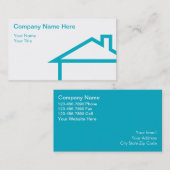 Cartes d'entreprise immobilière (Devant / Derrière)