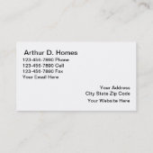 Cartes d'entreprise immobilière (Dos)