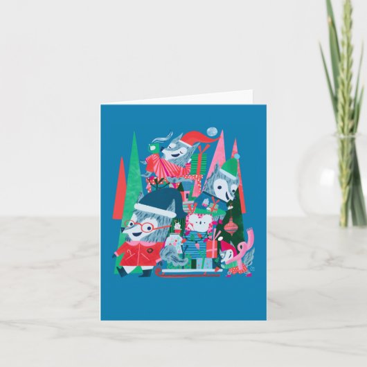 Cartes des loups d'hiver (Devant)