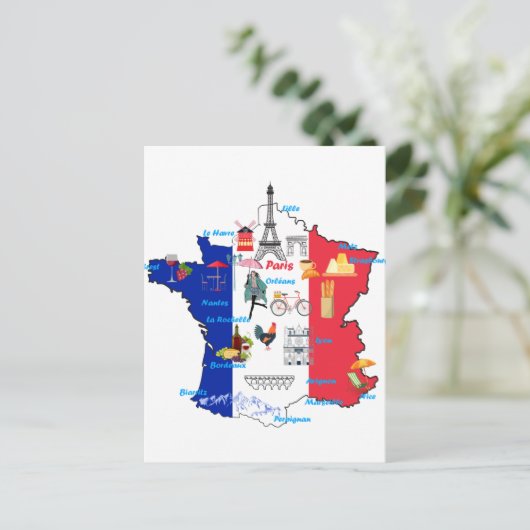 Cartes des monuments de France attractions tourist (Debout devant)