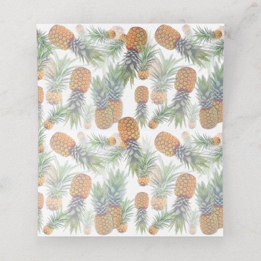 Cartes d'Escort Aiguilles Bleues Rustiques Hawaiie (Intérieur déplié)