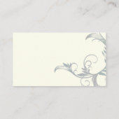 Cartes d'escorte blanches Plumeria (Dos)