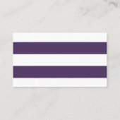 Cartes d'escorte Chic Purple Stripes (Dos)
