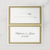 Cartes d'escorte de cadre en or (Extérieur déplié)