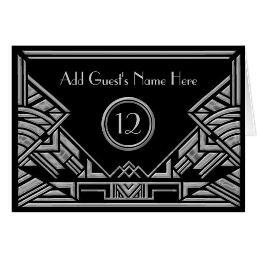 Cartes d'escorte de mariage de gris argenté de (Devant Horizontal)