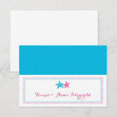 Cartes d'escorte de mariage d'étoiles de mer (Devant / Derrière)