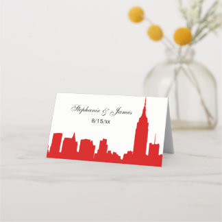 Cartes d'escorte en silhouette rouge do-it-yoursel