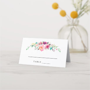 Cartes d'escorte Mariage floral de Bohême
