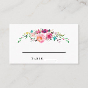 Cartes d'escorte Mariage floral de Bohême