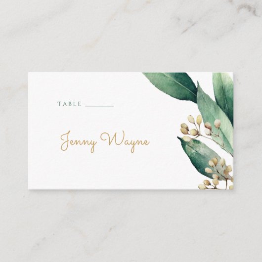 Cartes d'escorte rustique moderne (Devant)