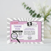 Cartes d'espion d'agent secret d'anniversaire de (Debout devant)