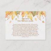 Cartes Détail Automne Automne | (Dos)