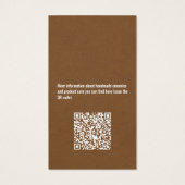 Cartes d'étiquette marron minimalistes (Dos)