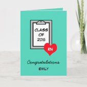 Cartes d'études de l'école de soins infirmiers (Devant)