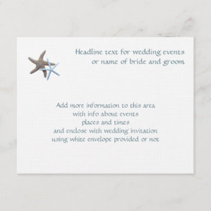 Cartes d'événement d'encart pour couple d'étoiles