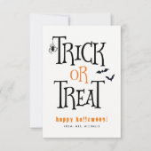 Cartes d'Halloween (Devant)