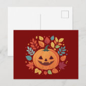 Cartes d'Halloween citrouille Patch (Devant / Derrière)