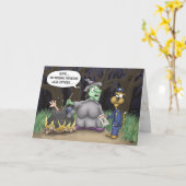 Cartes d'Halloween drôles : Personnes disparues (Fleur jaune)