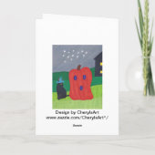 Cartes d'Halloween pour fainéants et fainéants cit (Dos)