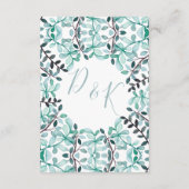 Cartes d'hébergement Monogram Laurel (Dos)