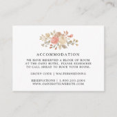 Cartes d'hébergement vintage Rose Mariage (Devant)