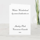 Cartes d'hiver de Vancouver Imprimer Souvenir du C (Dos)