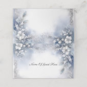 Cartes d'hiver Floral (Extérieur déplié)