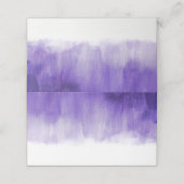 Cartes d'hôtes mariage violet ultraviolet (Extérieur déplié)