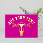 Cartes d'huile or Uterus Graphic (Debout devant)
