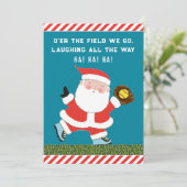 Cartes d'Humour de Noël Softball (Debout devant)