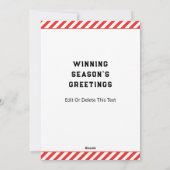 Cartes d'Humour de Noël Softball (Dos)