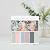 Cartes d'idées de palettes de couleurs de mariage (Debout devant)