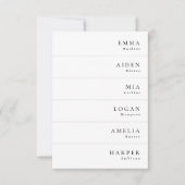 Cartes d'identification de mariage élégantes minim (Devant)