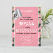 Cartes d'identité de l'armée PINK Invitations camo (Debout devant)