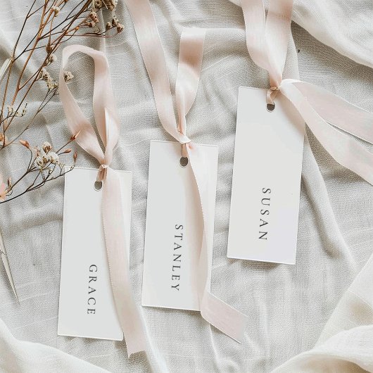 Cartes d'identité de mariage minimalistes