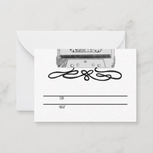 Cartes d'illustration de bande de demande de chans (Dos)