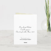 Cartes d'impression botaniques Redoute Red Camelli (Dos)