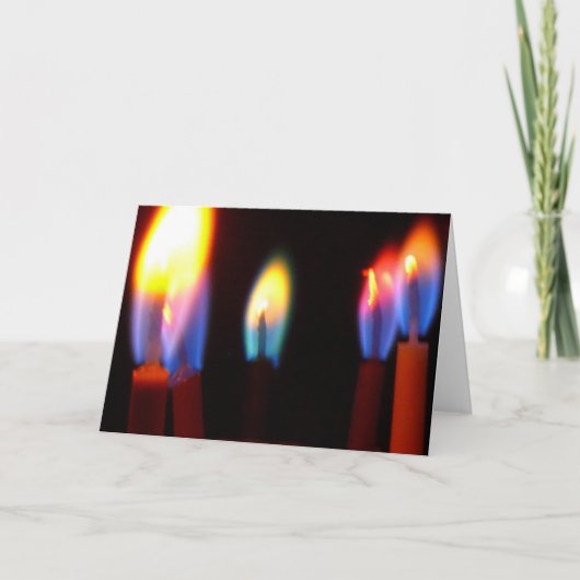Cartes d'incendie et de lumière, bougies d'anniver (Devant)
