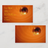Cartes d'industrie musicale - boule orange de (Devant / Derrière)