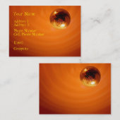 Cartes d'industrie musicale - boule orange de (Devant / Derrière)