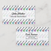 Cartes d'industrie musicale de rock (Devant / Derrière)