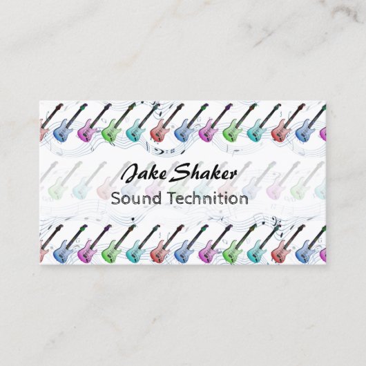 Cartes d'industrie musicale de rock (Devant)