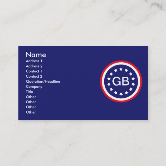 Cartes d'information (Devant)