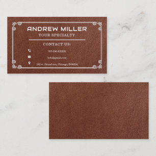 Cartes d'information de contact de fondateur perso